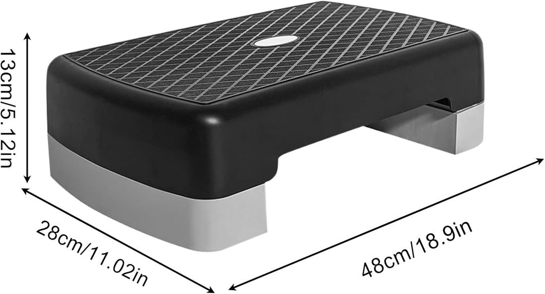 Fitness Stepper Für Zuhause, Aerobic Steppbrett 45 Cm, Grosse Hebeplattform Mit Rutschfestem, Spezie
