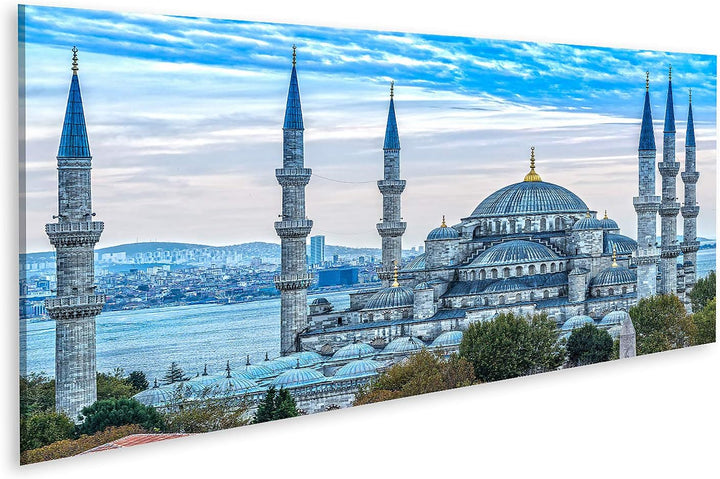 islandburner Bild auf Leinwand Blaue Moschee Sultanahmet Camii Istanbul Türkei Bilder Wandbilder Pos