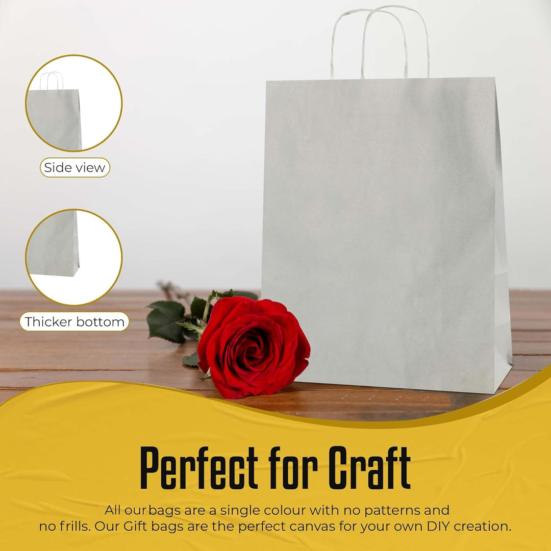 Thepaperbagstore Papiertragetaschen, Recycelbar Und Wiederverwendbar, Mit Gedrehten Griffen - Wählen