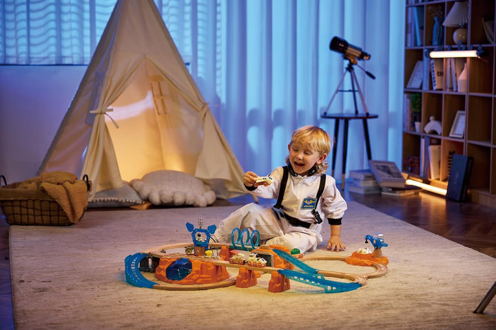 Hape Zugset Mars-Erkundung, Eisenbahn-Set, ab 3 Jahren