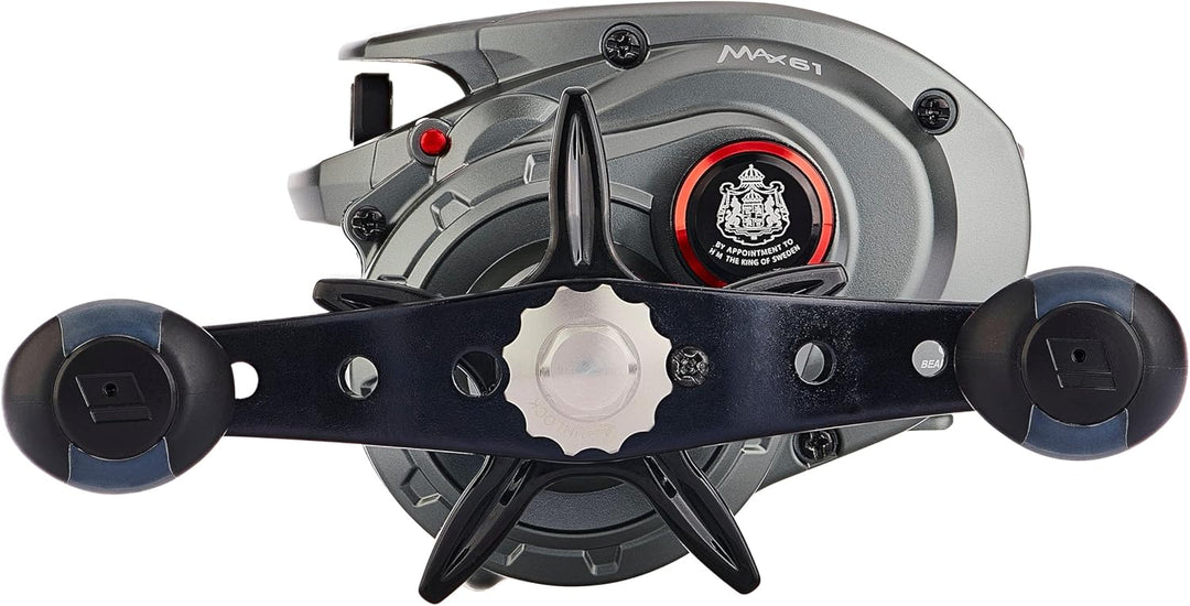 Abu Garcia MAX Low Profile Rolle – Baitcasterrolle zum Raubfischangeln – Hecht, Barsch, Zander 61