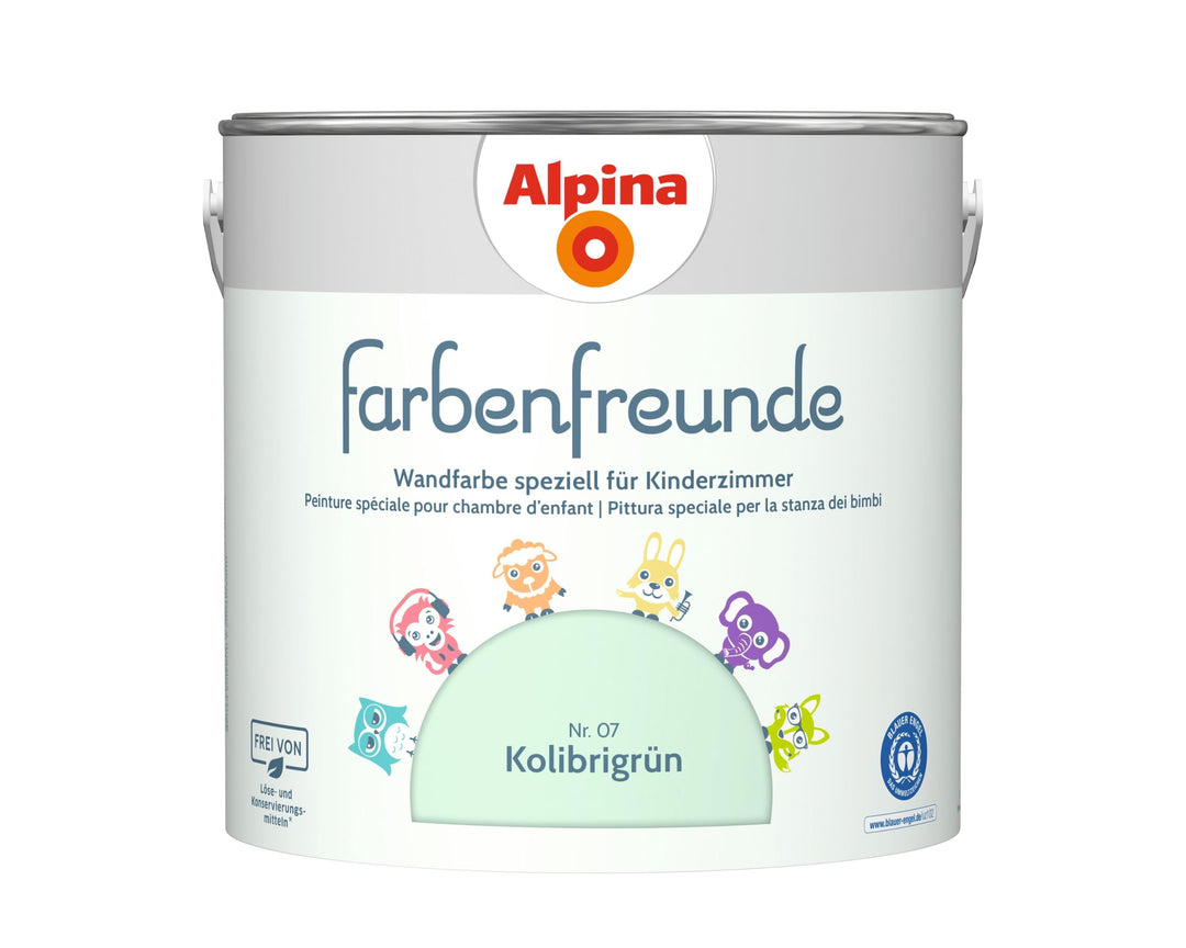 Alpina Farbenfreunde Nr. 07 Kolibrigrün 2,5 Liter matt, Kolibrigrün