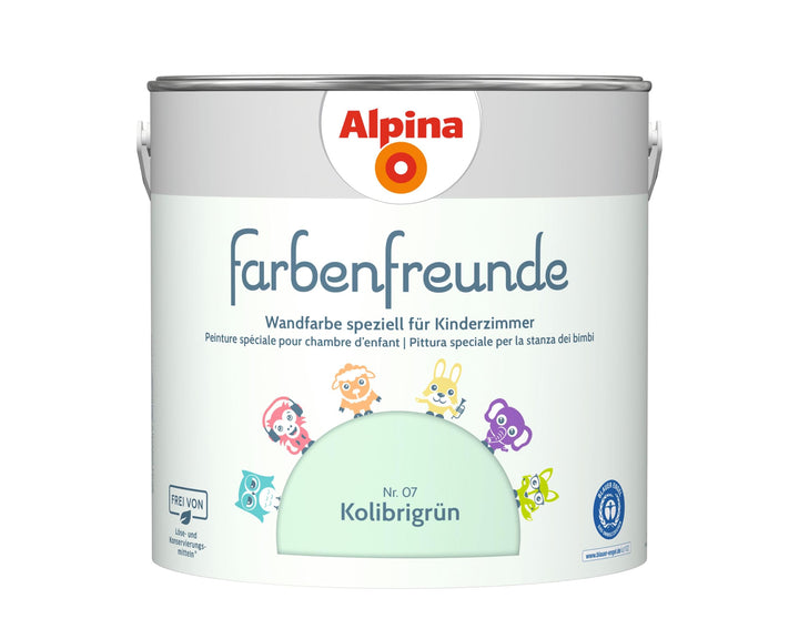 Alpina Farbenfreunde Nr. 07 Kolibrigrün 2,5 Liter matt, Kolibrigrün