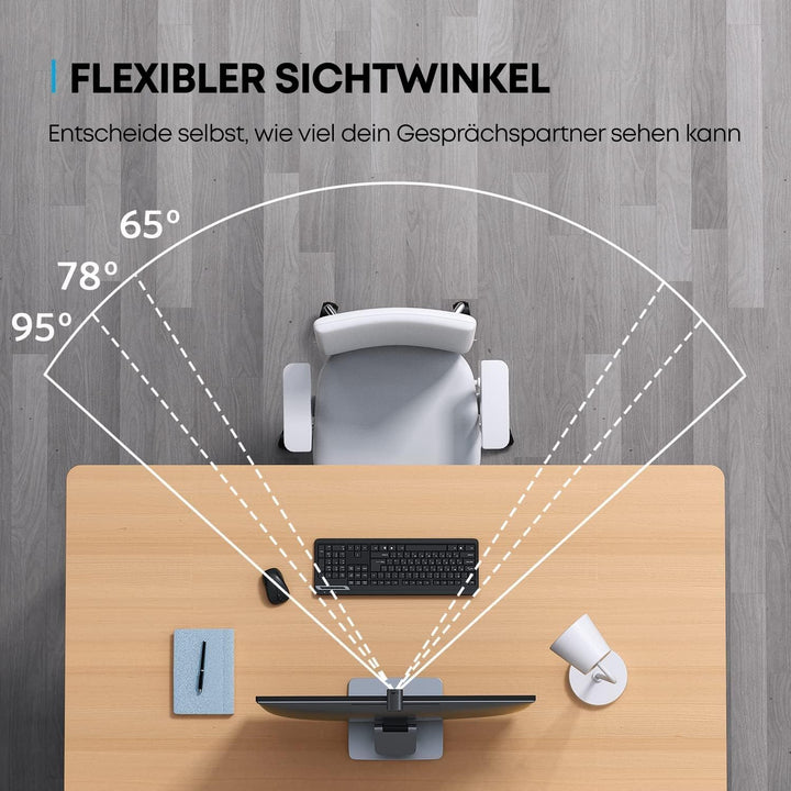 Anker PowerConf C200 2K USB-Webcam, Webcam für Laptops, Mikrofone mit Geräuschunterdrückung und K.I,