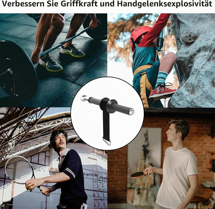 Handgelenk- und Unterarmtrainer, Handgelenkrolle & Unterarmkräftiger für Training und Workout, ideal