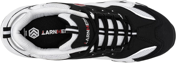 LARNMERN Sicherheitsschuhe Herren Stahlkappenschuhe Damen Sportlich | Arbeitsschuhe Stahlkappe Atmun
