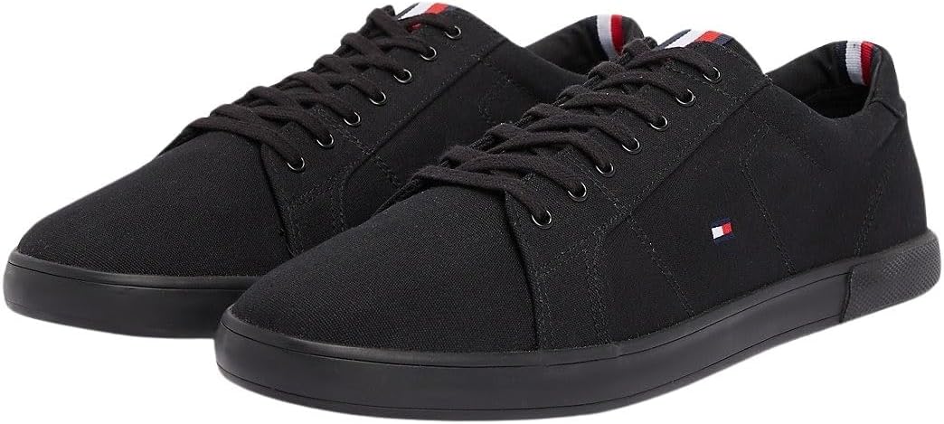 Tommy Hilfiger Herren H2285arlow 1d Vulkanisierte Sneaker 39 EU Schwarz, 39 EU Schwarz