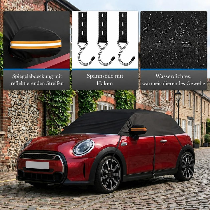 Autoabdeckung für Mini Cooper 3 Door 2000-2025, Halbgarage, Für Mini Cooper 3 Door 2000-2025