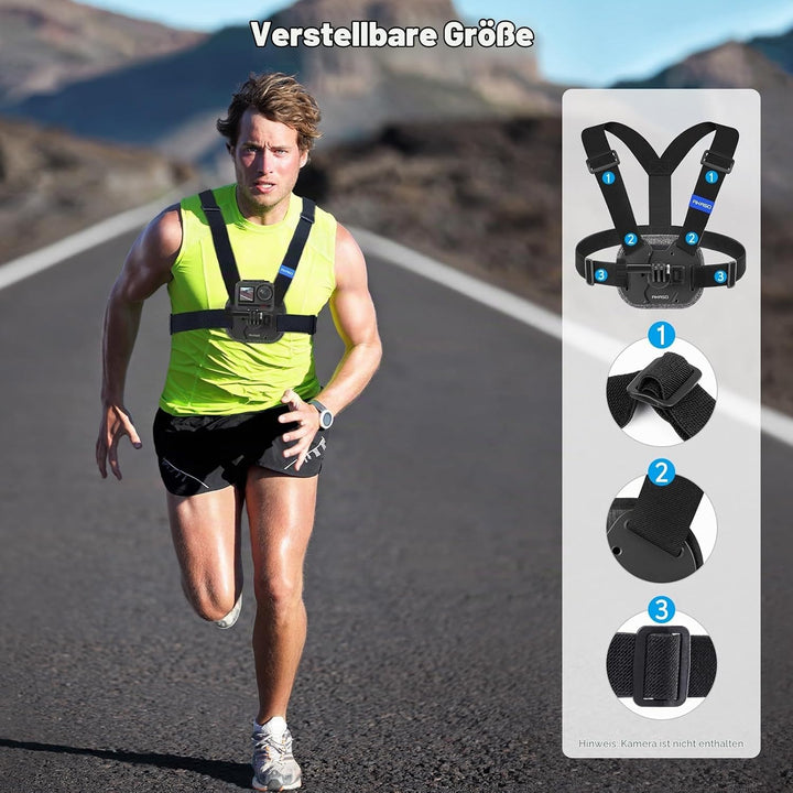 AKASO Schnellverschluss-Brusthalterungsgurt für EK7000/EK7000 Pro/Brave 4/Brave 4 Pro/Brave 7 LE/Bra