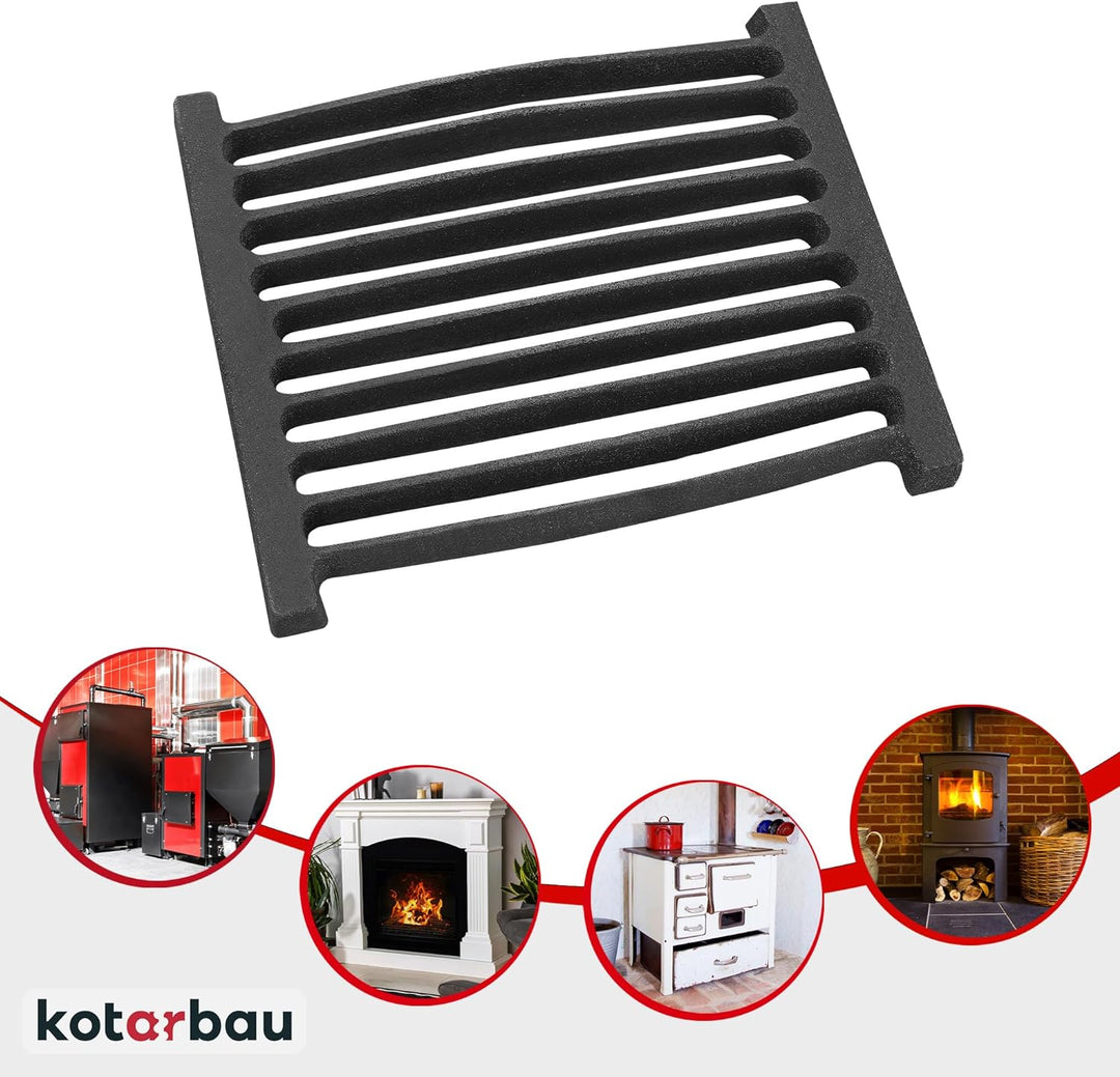 KOTARBAU Kaminrost 26 x 21,5 cm Kaminofen Tafelrost Rost Ascherost Ofengitter Kamin Ersatzteile Zube