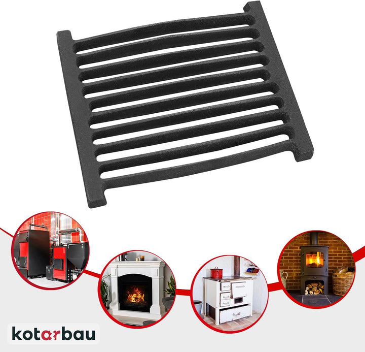 KOTARBAU Kaminrost 26 x 21,5 cm Kaminofen Tafelrost Rost Ascherost Ofengitter Kamin Ersatzteile Zube