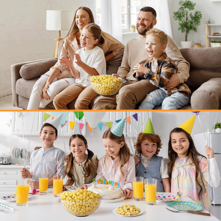 Popcornmaschine 5L, Popcorn Maschine mit Zucker & Öl, 800W Popcorn Maker für Zuhause mit Zwei Messbe