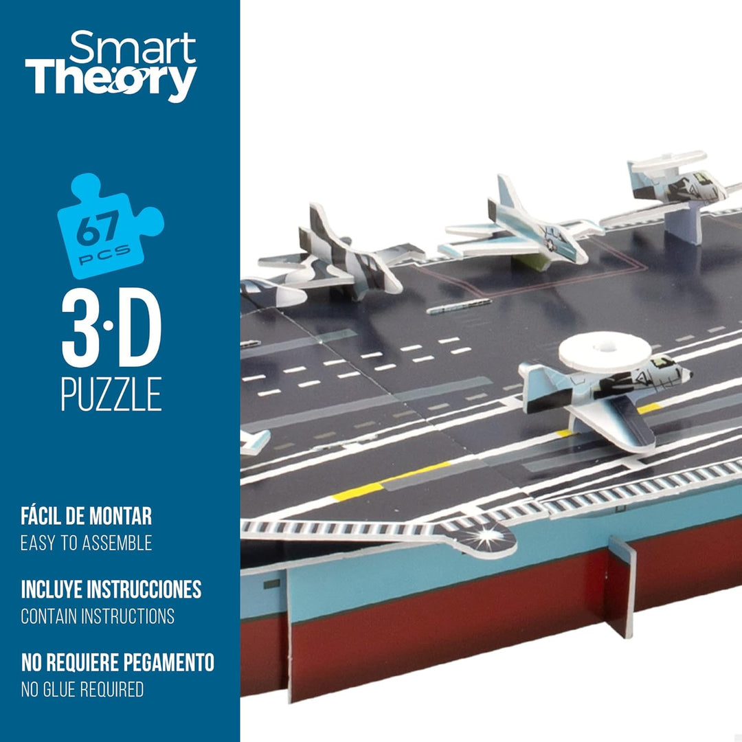 Colorbaby 49663-3D-Puzzle Flugzeugträger Nimitz USA 67 Teile CB Toys/Modellbausatz für Erwachsene un