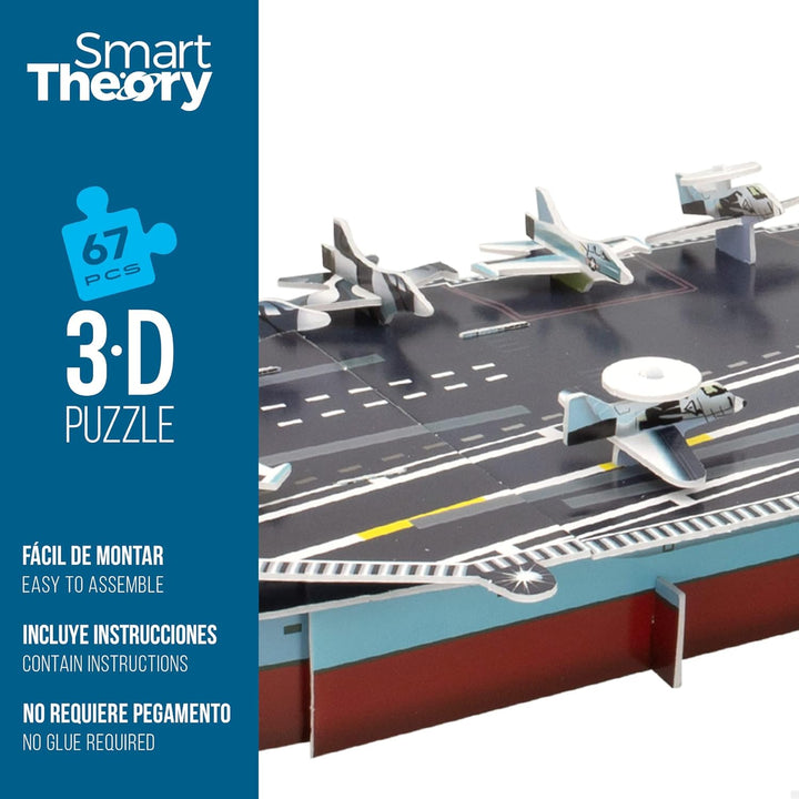 Colorbaby 49663-3D-Puzzle Flugzeugträger Nimitz USA 67 Teile CB Toys/Modellbausatz für Erwachsene un