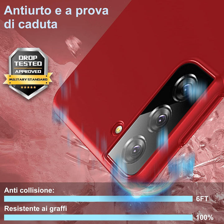 sqgylgl Ultradünne Hülle für Samsung Galaxy S21 5G, Extrem Dünn Matte Finish Handyhülle PC Schale [A