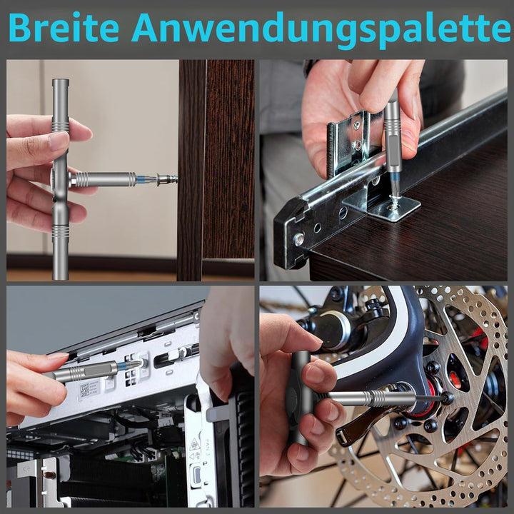 42 in 1 Magnetschraubendreher Set, DIY Ratchet Schraubendreher Set, Multi Bit Magnetanantrieb Set mi