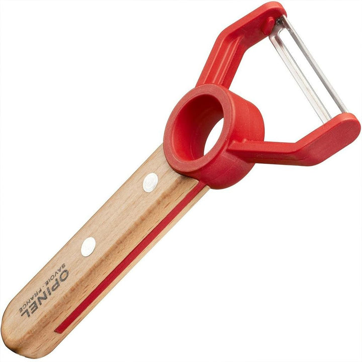 Opinel Le Petit Chef, Kinder Sparschäler, Rostfrei, Edelstahl, Buchenholz, Rot, M