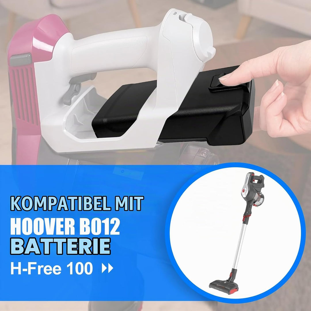 21,6V 3,0Ah Akku für Hoover H-Free 100 Staubsauger, Ersatz für Hoover B012 Akku,Lithium Ionen