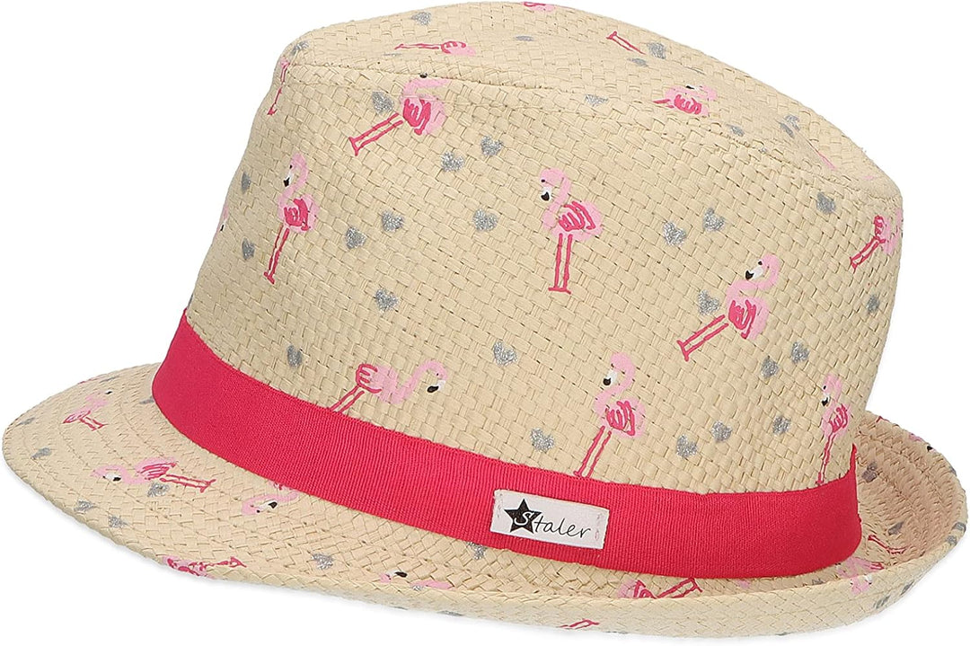 Sterntaler Mädchen Kinderstrohhut Flamingo Hut 45 sand, 45 sand