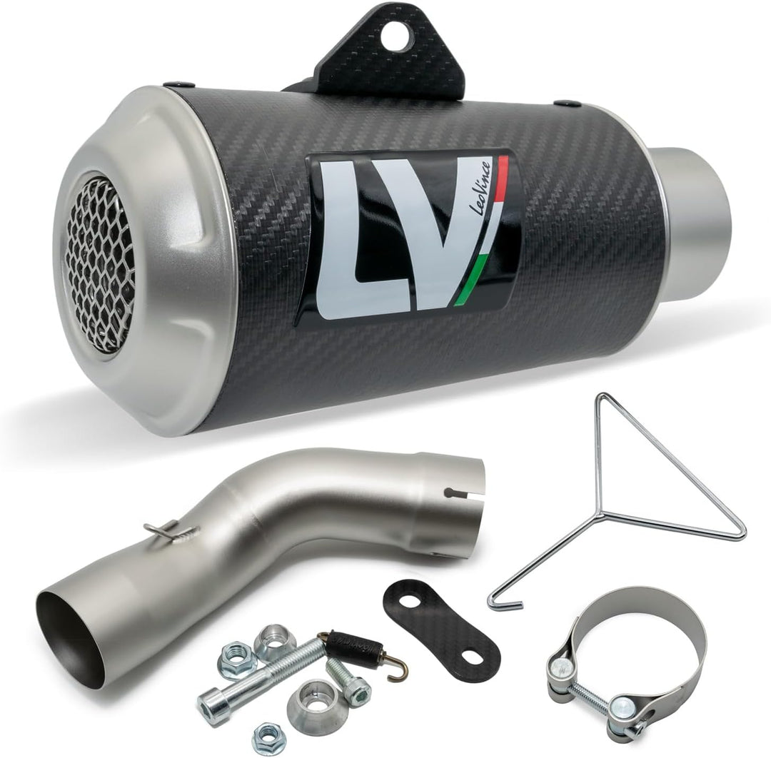 Endschalldämpfer LeoVince SLIP-ON SBK LV-10, Carbon, Edelstahl Kappe, mit Zulassung für Kawasaki Z 9
