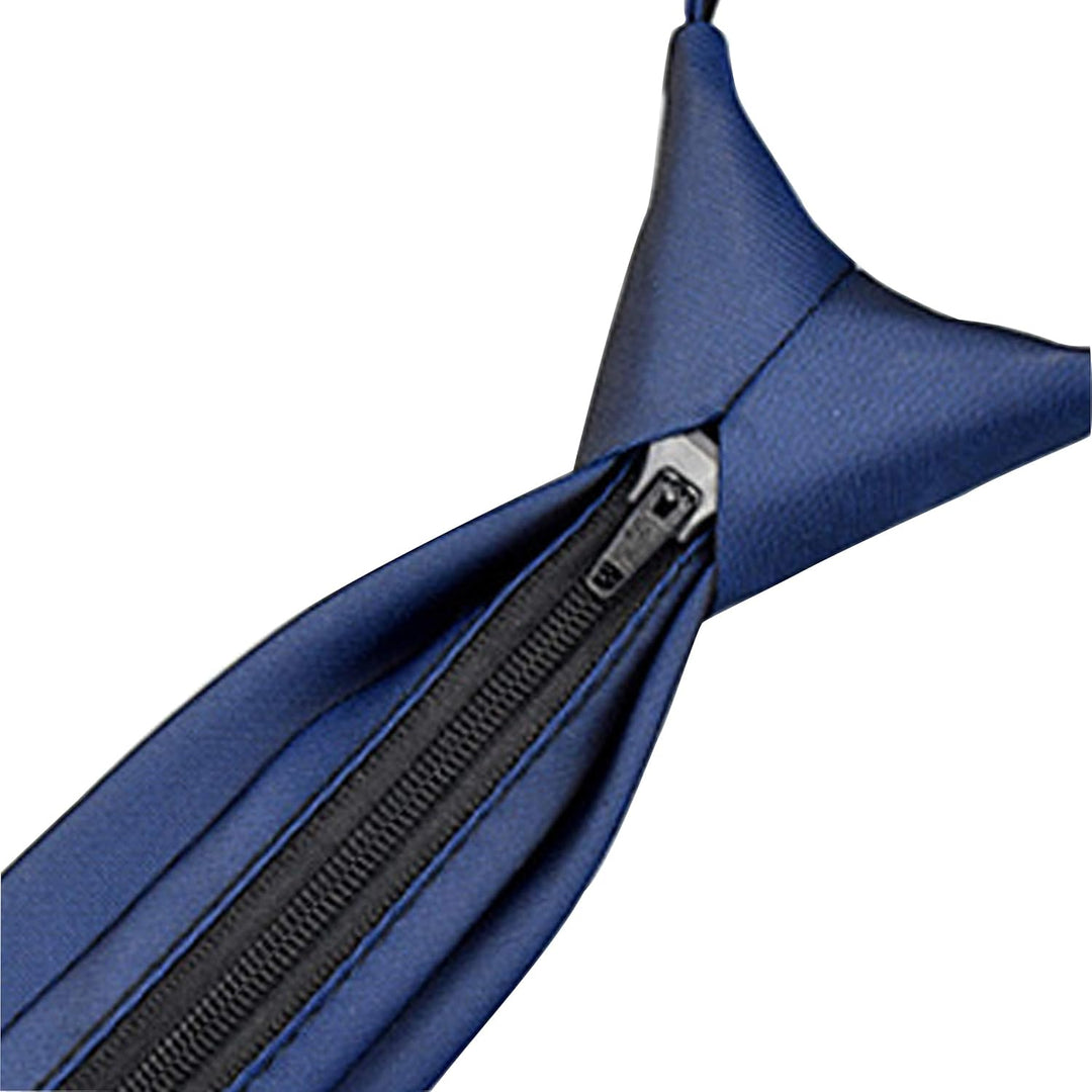WANYING Herren 6cm Schmalen Krawatte Vorgebunden mit Reissverschluss Casual Business Länge 48/54cm L