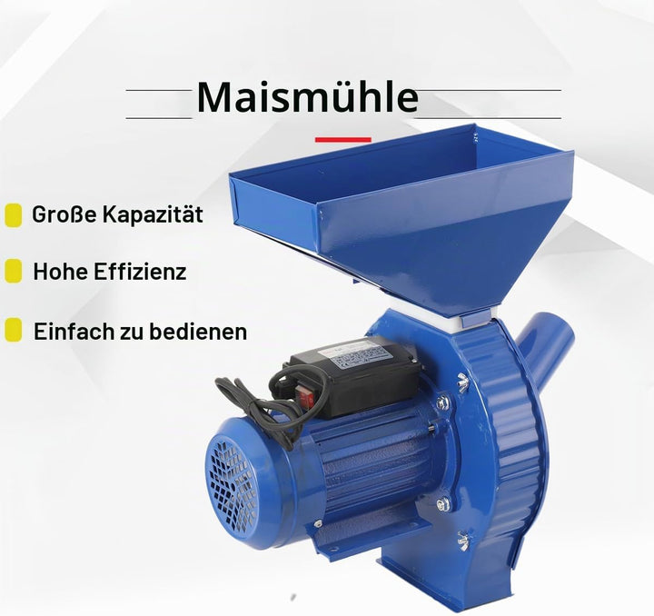 Elektrische Getreidemühle Schrotmühle 1100W, Nussmühle Zerkleinerer zur Verarbeitung von Nicht ölhal