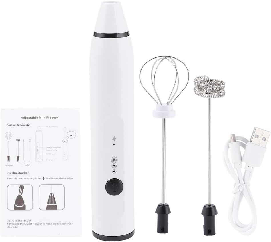 USB Milchaufschäumer Elektrisch Kabellos für Kaffee Milchschäumer Mini Mixer Küchengerät für Zuhause