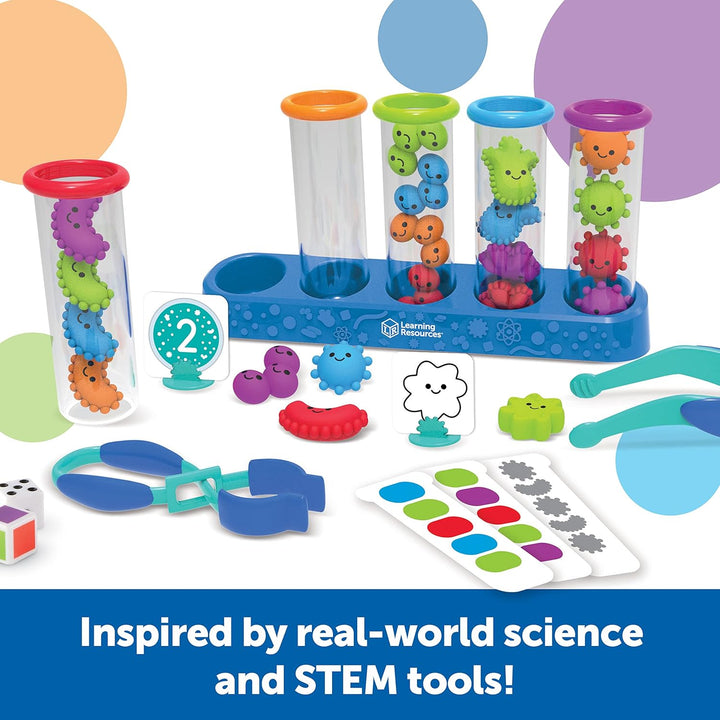 Learning Resources Lustige Wissenschaften – Feinmotorik Lernspiel ab 3 Jahren, Mint-Spielzeug für Ki