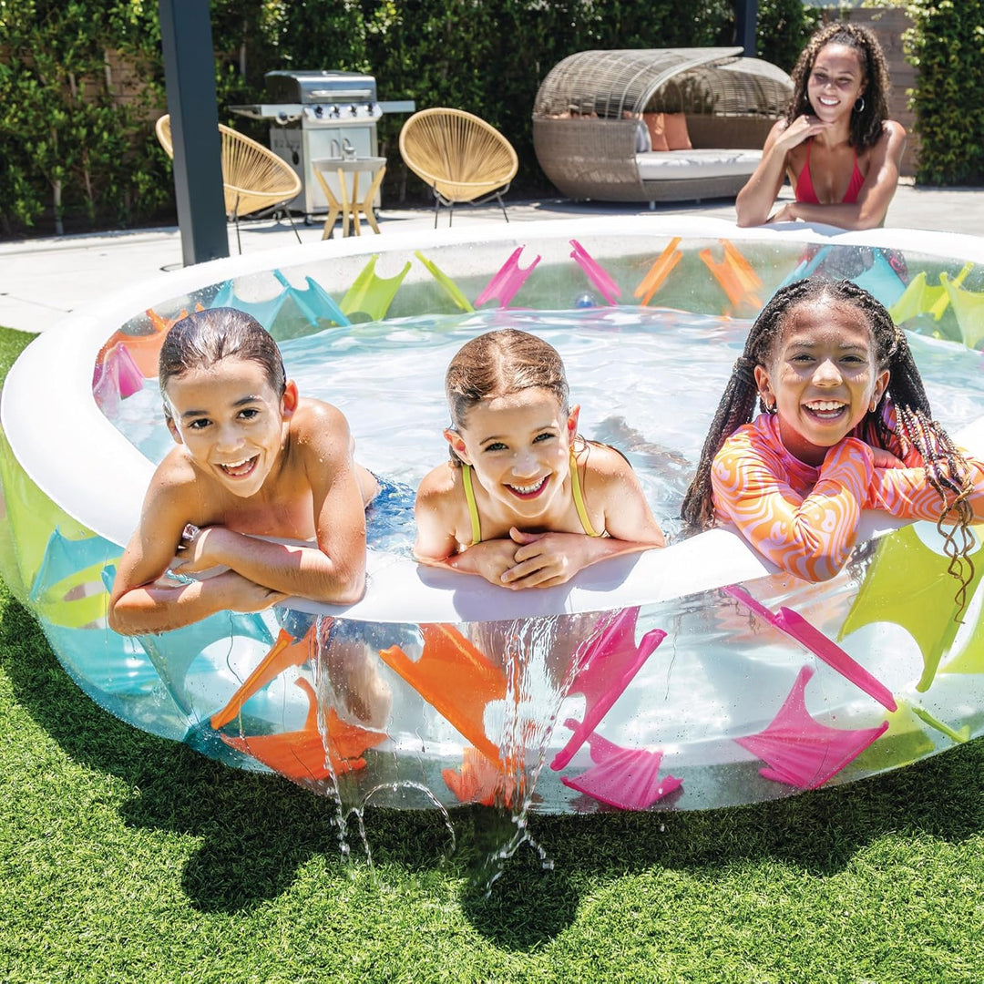 Intex Aufblasbare Pool bunt Pinwheel Pool color 229x152x56 cm Mehrfarbig, Mehrfarbig
