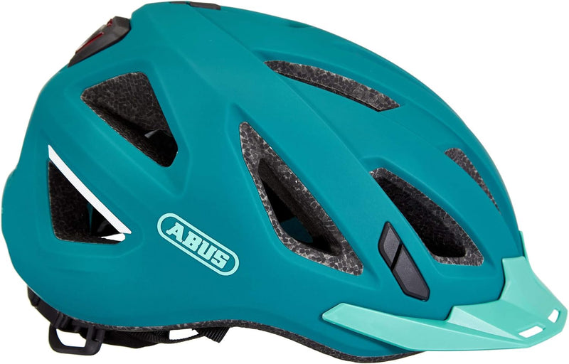 ABUS Stadthelm Urban-I 3.0 - Fahrradhelm mit Rücklicht, Schirm und Magnetverschluss - für Damen und