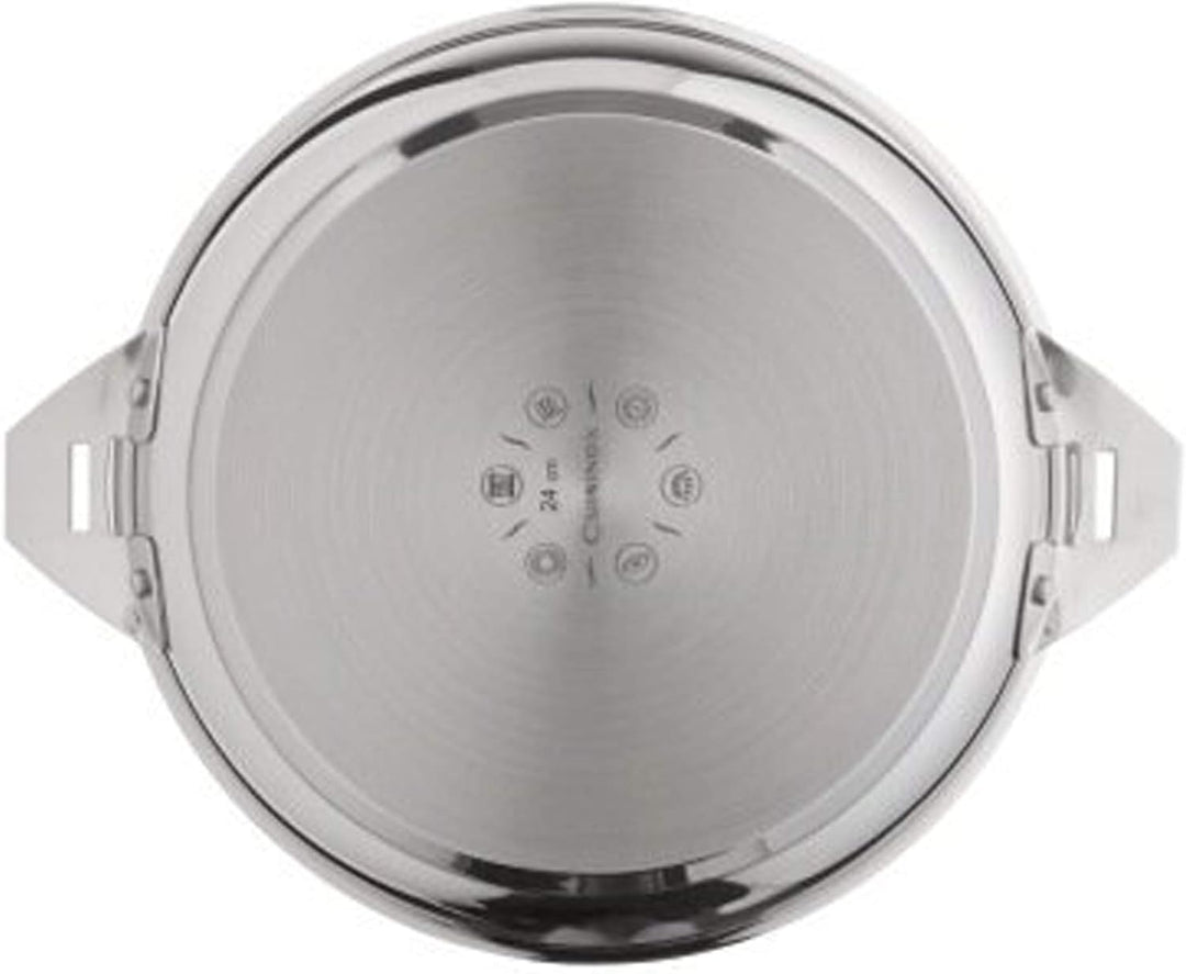Cuisinox Eclipse – Stieltopf, Edelstahl, 18 cm Kochtopf 18 cm Stahl, Kochtopf 18 cm Stahl