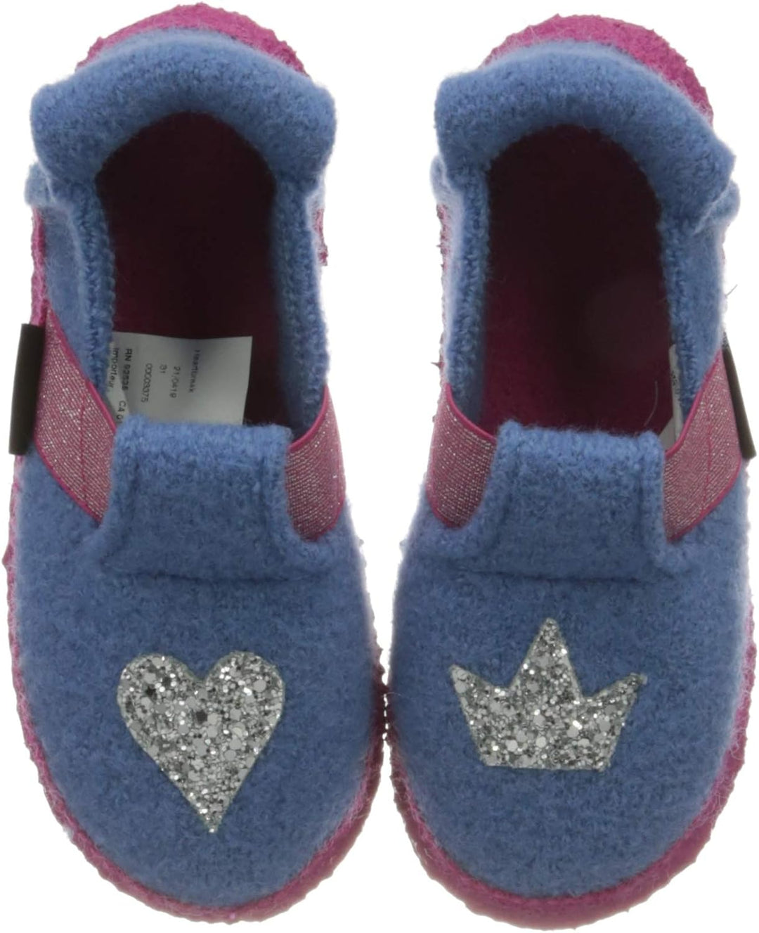 Nanga Mädchen Mädchen Hausschuhe Heartbreak 28 EU Hellblau, 28 EU Hellblau