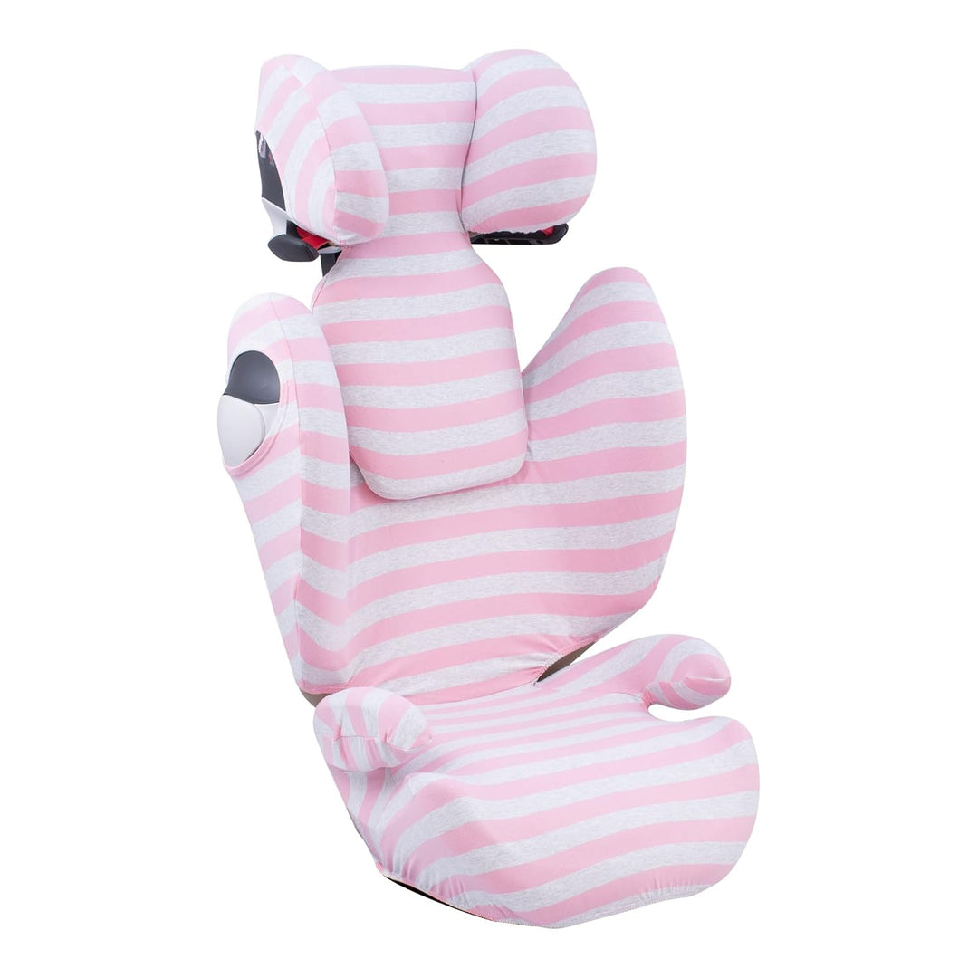 JYOKO Kids Bezug für Autositz Kompatibel mit Cybex Solution M und Pallas B - Fix (PINK Island), PINK