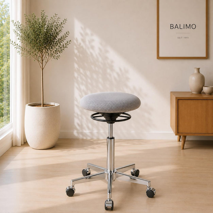 BALIMO ROLL - Bewegungshocker - Sitztrainer - ergonomischer Sitzhocker - Hocker mit Schwingeffekt -