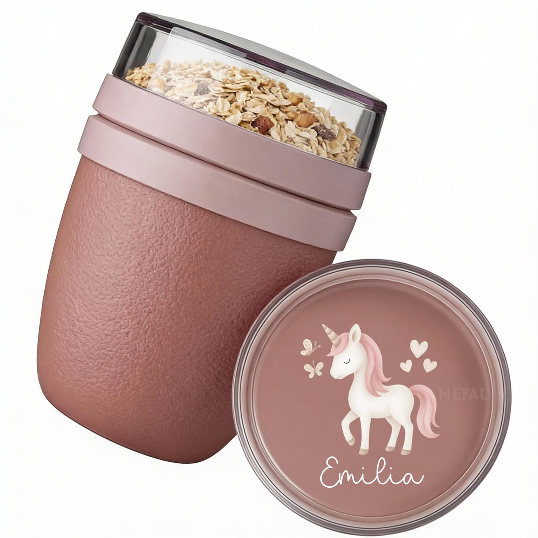 Bärenfreunde Mepal Müslibecher personalisiert, Pot Joghurtbecher, to go Becher, Geeignet für Tiefküh
