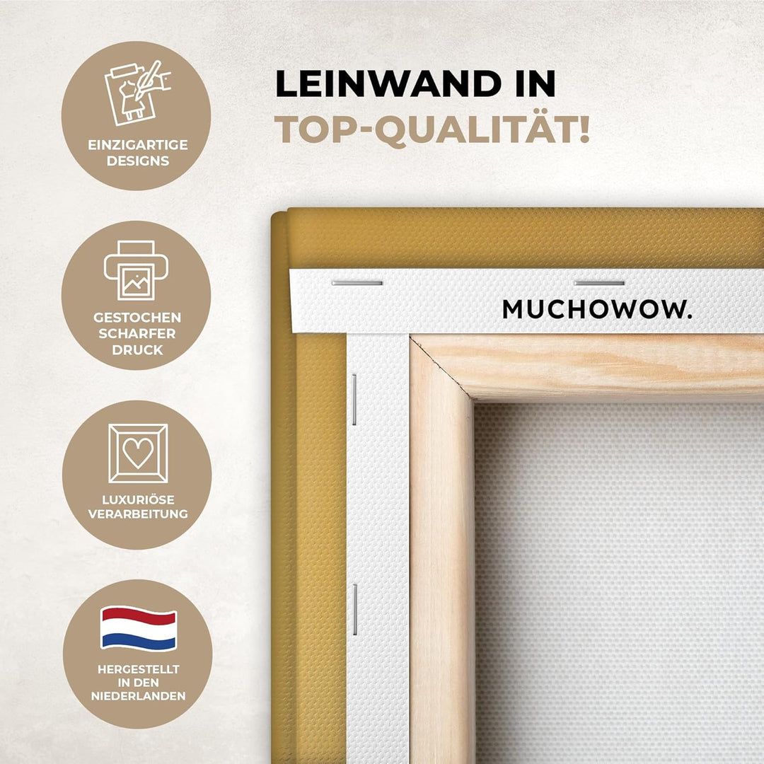 MuchoWow© Leinwandbild Gross 120x80 cm XXL Dekoration Wohnzimmer Bilder Pictures Wall Decoration Liv