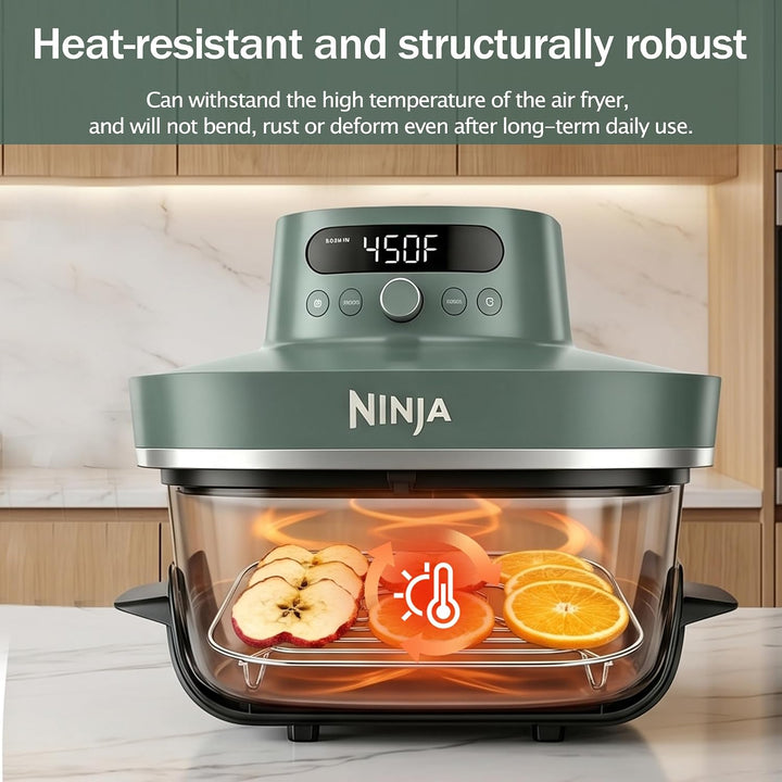 2 Grillroste für Ninja CRISPi PRO XL Fritteuse AS101EU, Rack aus Edelstahl SUS304 für Behälter aus G