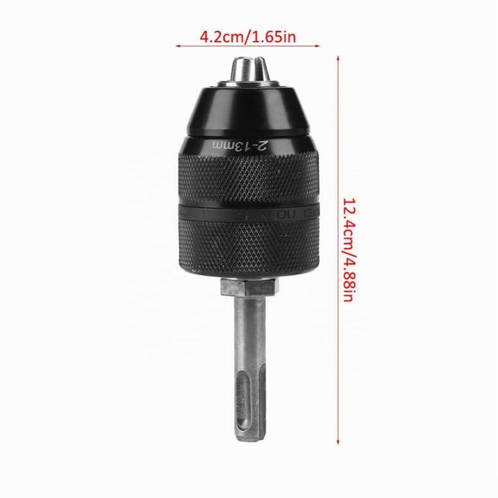 SDS-Spannfutter, 2-13 mm Fachmann Hochleistungs-Bohrfutteradapter, Keyless-Drehmaschinen-Bohrfutterk