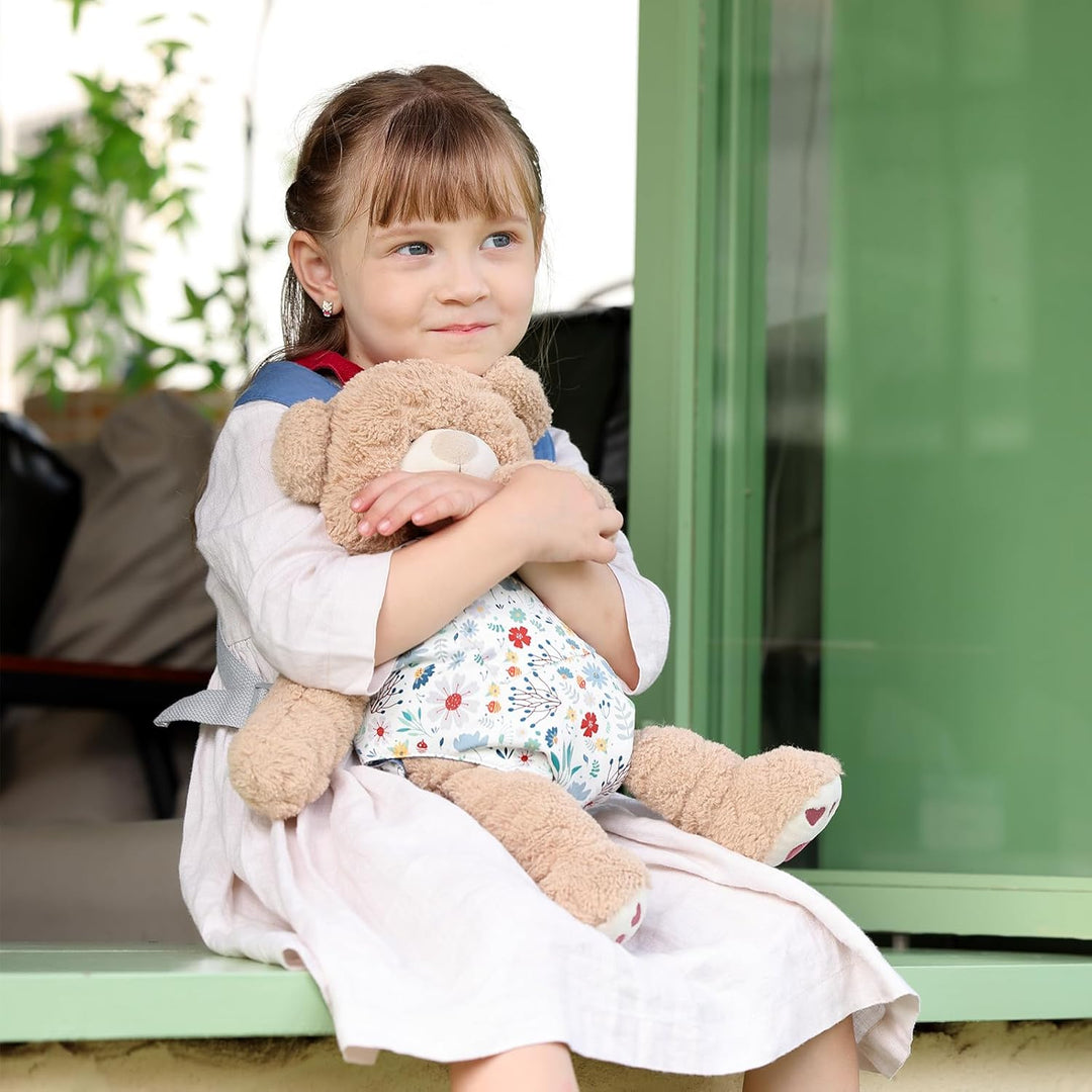 GAGAKU Puppentrage Puppenzubehör Babytrage für Puppen Bauchtrage mit verstellbaren Trägern Kinder Pu