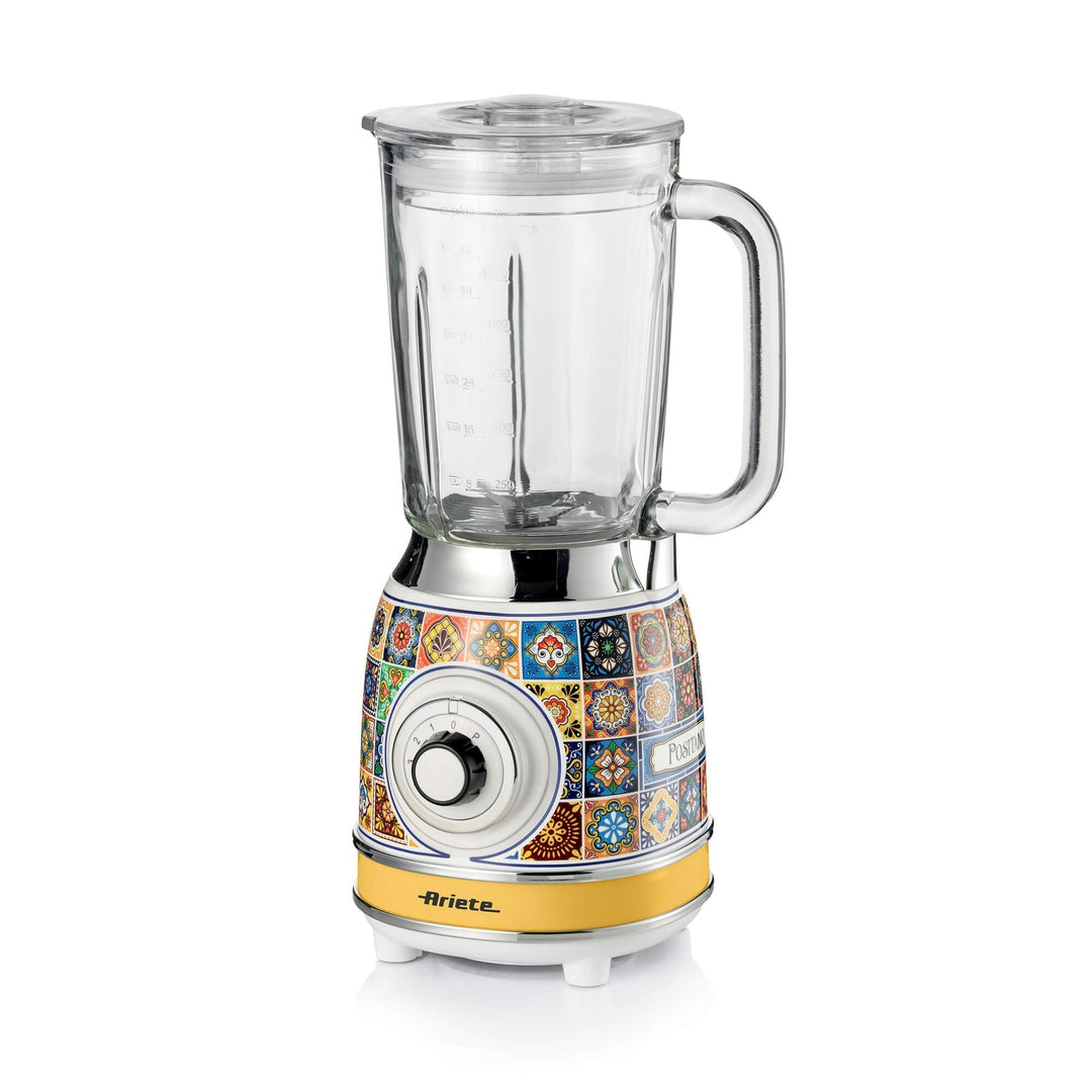 Ariete 583 Positano, Elektrischer Standmixer aus Glas 1,5L, 4 Geschwindigkeiten + Pulse mit IceCrush