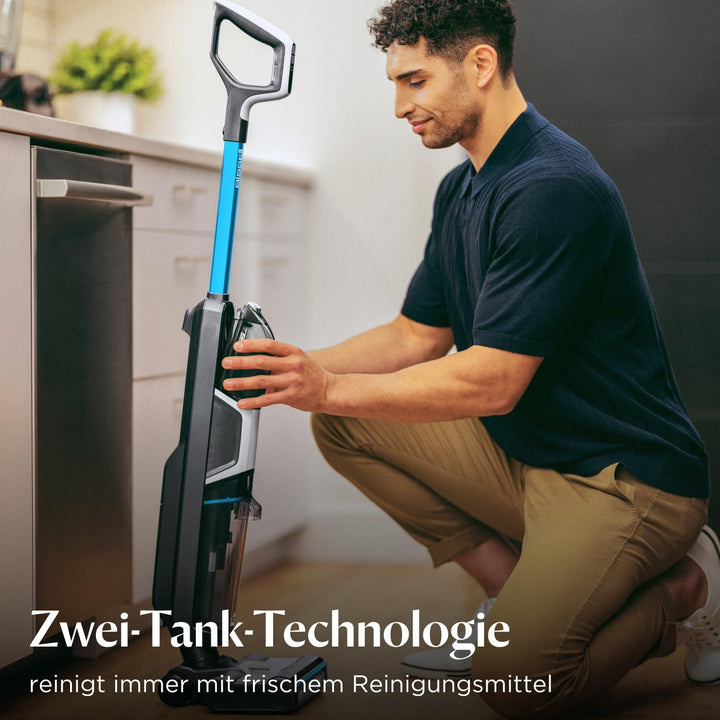 Bissell CrossWave HF3, Kabelloser Nass Trockensauger, Saugen & Wischen in Einem, Leichtgewichtiger N