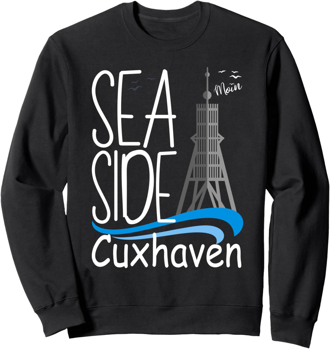 Cuxhaven mit Kugelbake für Cuxhaven Strandurlaub Küste Sweatshirt