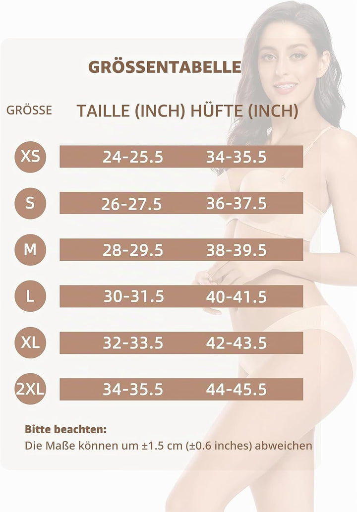 VOENXE Unterhosen Damen Nahtlose,Seamless Slips Unterwäsche Panty,Ohne Naht Frauen Stretch Bikini,No