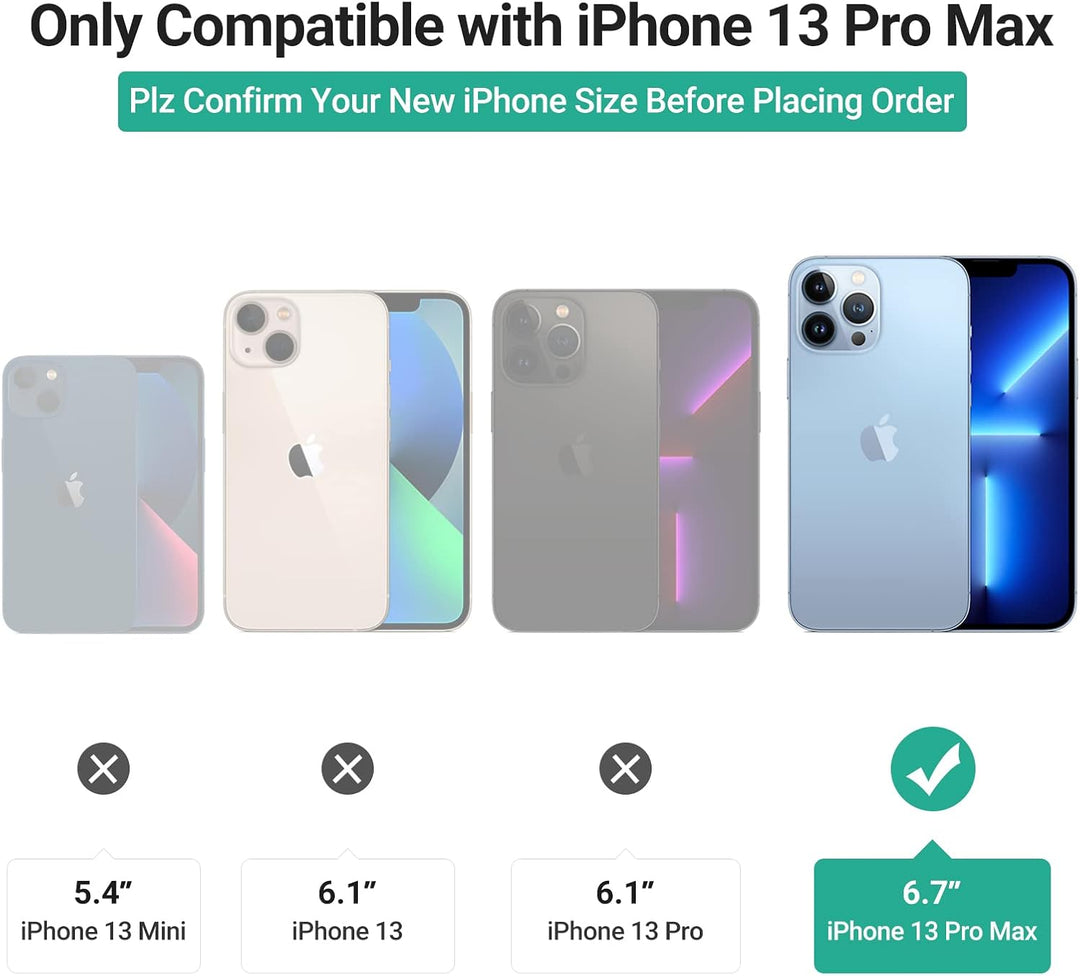 GOODVISH Handykette kompatibel mit Apple iPhone 13 Pro Max-6,7" Display | Necklace Hülle mit Band Ha