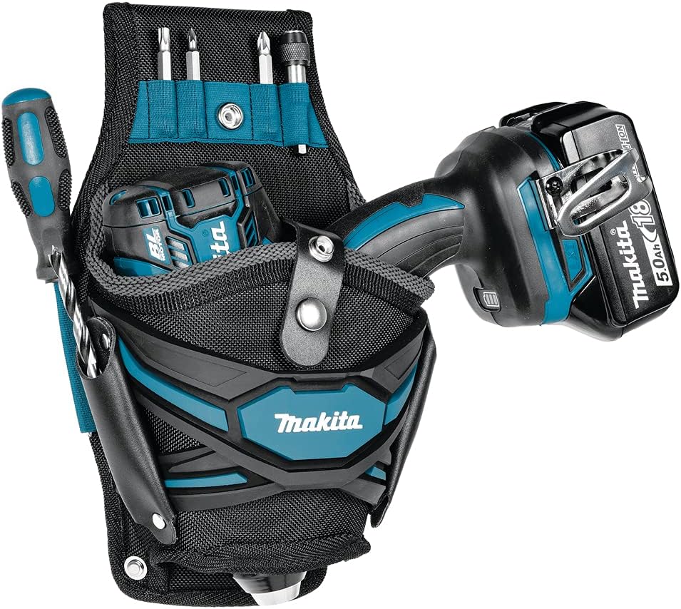 Makita E-15154 Schrauberholster, für die Befestigung am Gürtel, für Rechts- und Linkshänder, Polyest