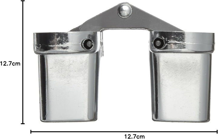 SOSS Unsichtbares Scharnier, Modell 218, für 4,5 cm dickes Material, feuerfest, Zink, satiniertes Ch