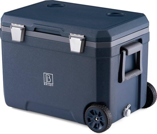 Brisby Kühlbox Camping - 45L, Kühlbox ohne Strom, inkl. 4 Dicke Kühlelemente, 3 Tage kühle Isolation