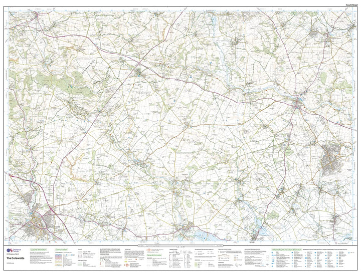 The Cotswolds, Burford, Chipping Campden, Cirencester & Stow-on-the Wold (OS Explorer Map Active), K