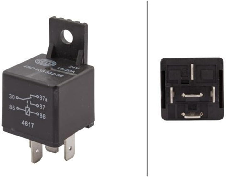 HELLA - LED-Tagfahrleuchtensatz - LEDayLine Zero - 24V - rechteckig - Anbau - Lichtscheibenfarbe: gl