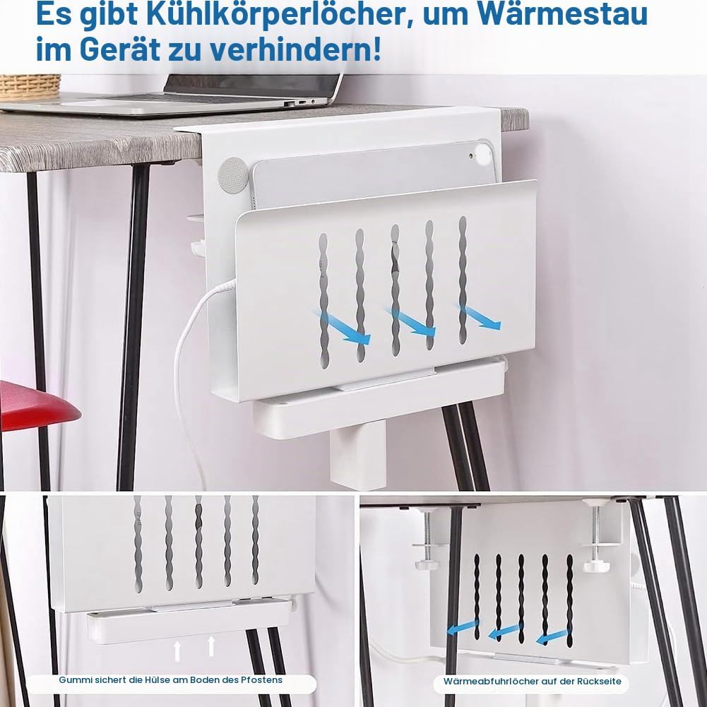 berjalan Schreibtisch-Seitenaufbewahrung, Hängende Schreibtischaufbewahrung, Laptop-Ständer Aus Stah
